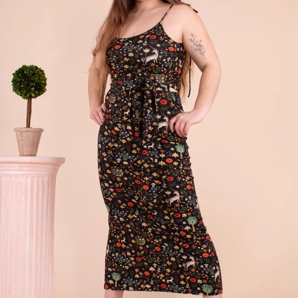 Samantha Pleet Wrap Dress - Illuminated print sz XL